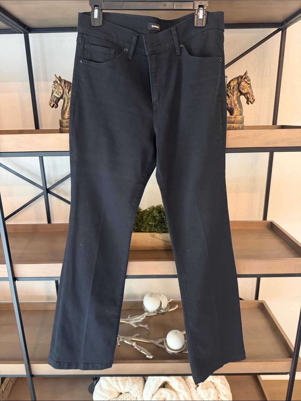 Express Black Jeans Bootcut 10 Long